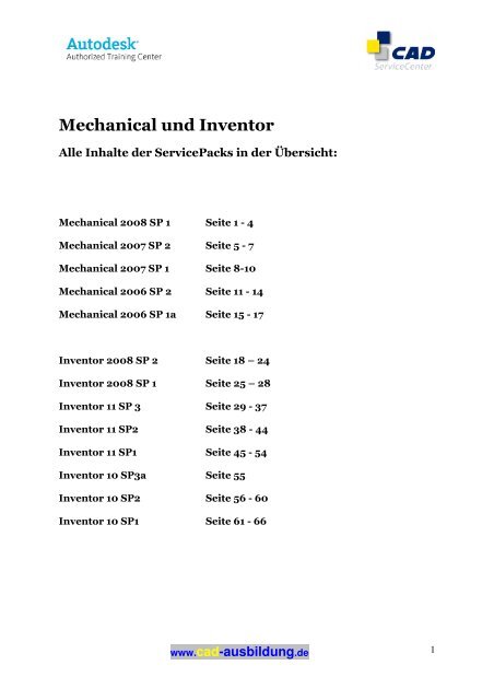 Mechanical und Inventor - CAD.de