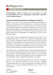 itelligence - Pressemitteilung - ixetic - Itelligence AG