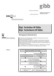 Dipl. Techniker HF Kälte Dipl. Technikerin HF Kälte - SVK