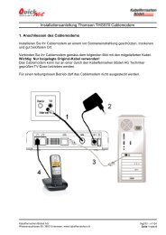 Installationsanleitung Thomson THG570 Cablemodem