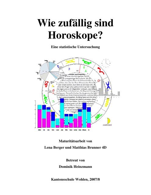 Wie zufällig sind Horoskope? - Kantonsschule Wohlen