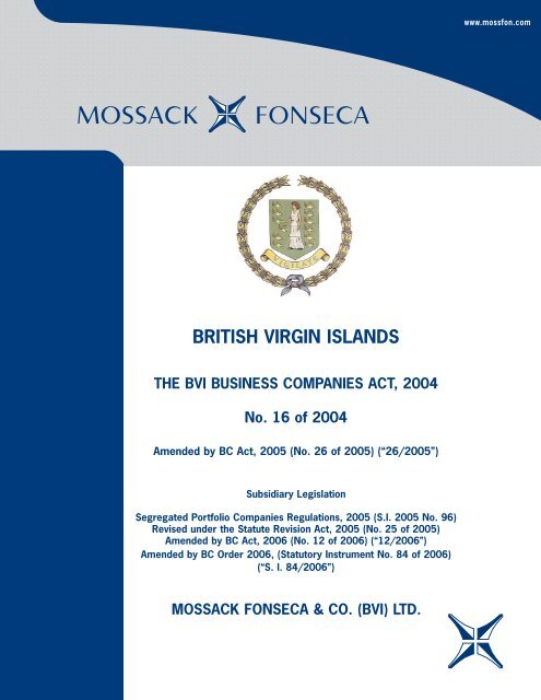 BRITISH VIRGIN ISLANDS - Mossack Fonseca  & Co.