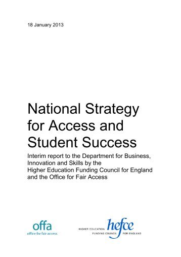 National Strategy for Access and Student Success