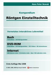 Sehen Sie Teile des Buches als PDF! - Röntgen Einstelltechnik