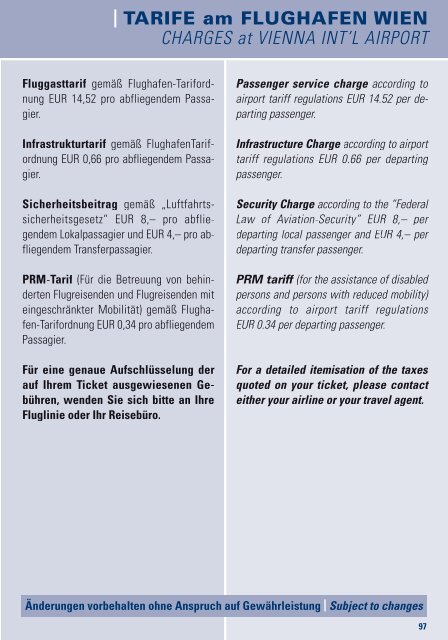 Flughafen Wien/Flugplan