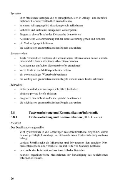 Reglement und Lehrplan (BBT) - Kaufmännische Berufsschule ...