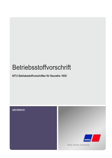 Für alle Baureihe 1600 (PDF, 1.9 MB) - MTU