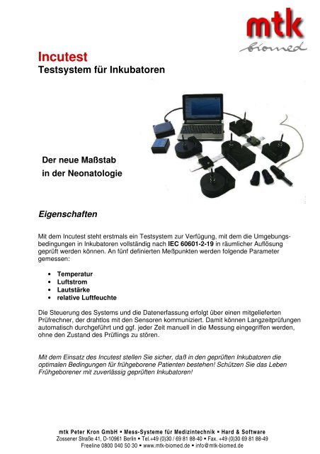 Download Datenblatt (284.25 kb) - MTK Peter Kron GmbH