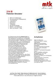 214 B Patienten Simulator - MTK Peter Kron GmbH