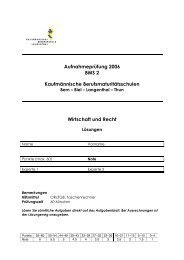 Aufnahmeprüfung 2006 BMS 2 Kaufmännische ...