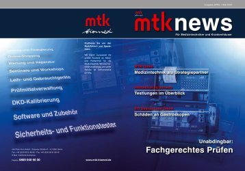 Fachgerechtes Prüfen - MTK Peter Kron GmbH