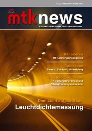 Leuchtdichtemessung - MTK Peter Kron GmbH