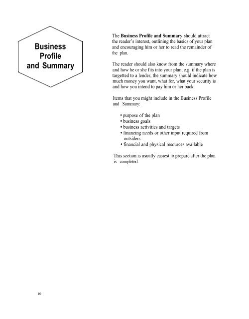 Preparing a Business Plan - Bee Keeper Example - Agricultural ...