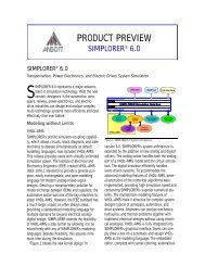 Simplorer 6.0 Product Preview