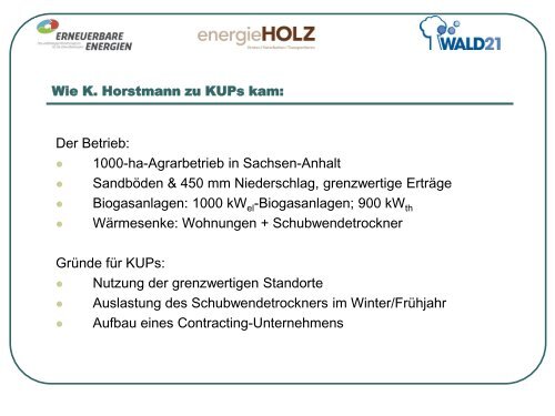 Präsentation Businessplan - Agritechnica