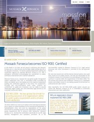 Mossack Fonseca becomes ISO 9001 Certified
