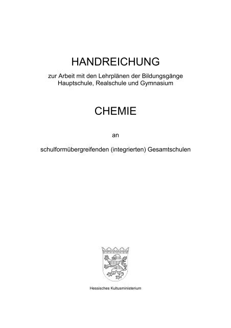 Lehrplan Chemie Klassen 5-10 - der Gesamtschule Gießen-Ost