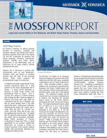 mossfon report the - Mossack Fonseca  & Co.