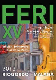 Programa Festival - Diputación de Málaga