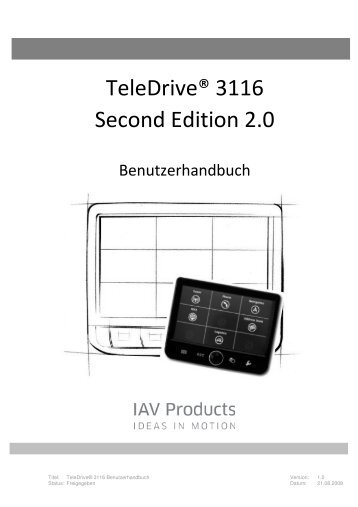 [PDF]: TeleDrive 3116 - Handbuch V1.0 - MP-Telekommunikation