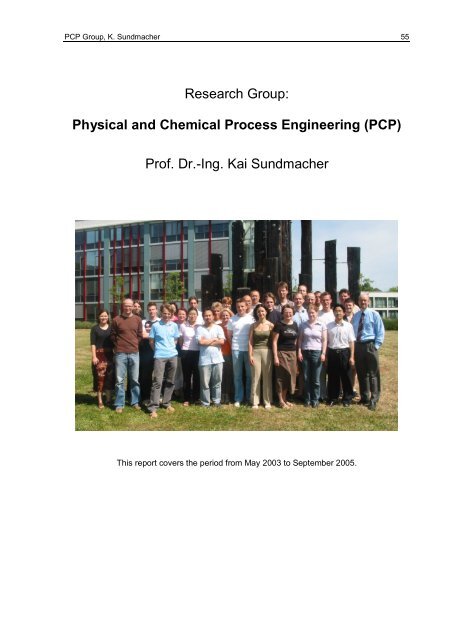 Physical and Chemical Process Engineering - Max Planck Institute ...