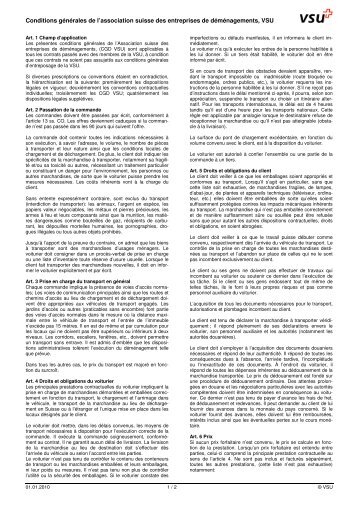 Conditions générales de l'association suisse des ... - Kehrli + Oeler AG