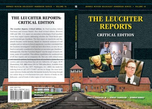 Leuchter Reports Critical Edition Holocaust Handbooks