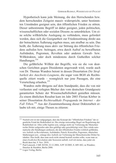 Germar Rudolf, Widerstand ist Pflicht (2012; PDF-Datei