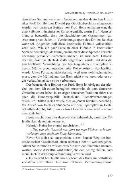 Germar Rudolf, Widerstand ist Pflicht (2012; PDF-Datei