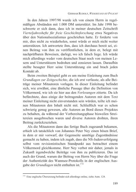 Germar Rudolf, Widerstand ist Pflicht (2012; PDF-Datei