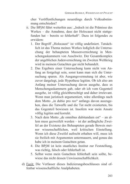 Germar Rudolf, Widerstand ist Pflicht (2012; PDF-Datei