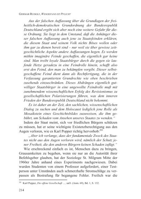 Germar Rudolf, Widerstand ist Pflicht (2012; PDF-Datei