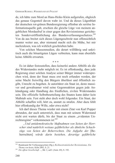 Germar Rudolf, Widerstand ist Pflicht (2012; PDF-Datei