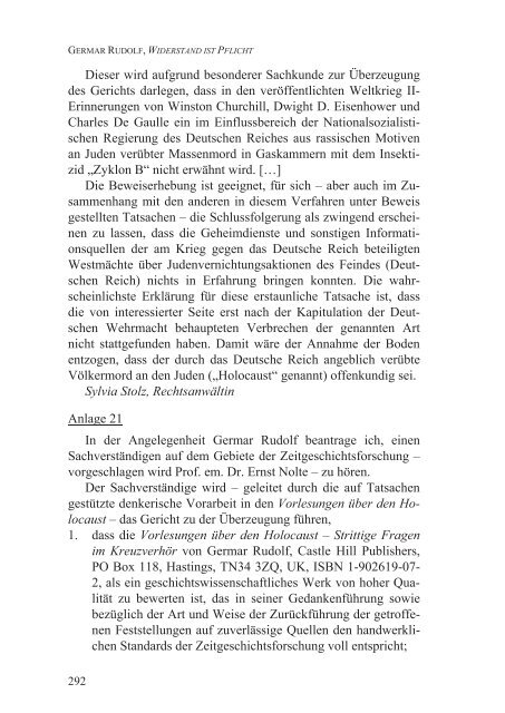 Germar Rudolf, Widerstand ist Pflicht (2012; PDF-Datei