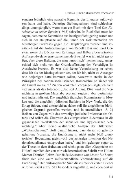 Germar Rudolf, Widerstand ist Pflicht (2012; PDF-Datei