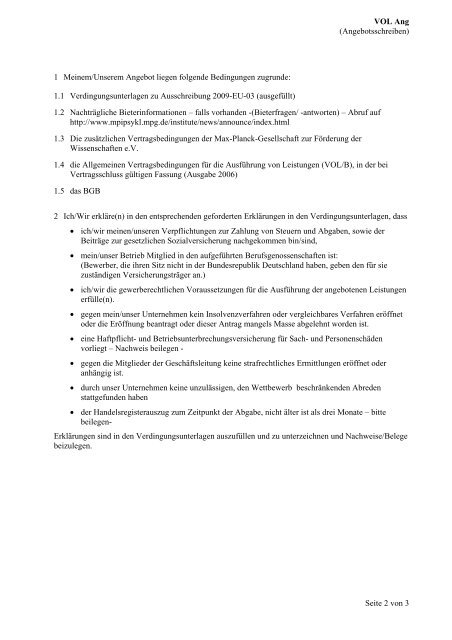 Name und Anschrift des Bieters - Max-Planck-Institut für Psychiatrie ...