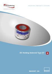 DC Holding Solenoid Type GT - Kendrion