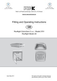 Fitting and Operating Instructions GB - MPK