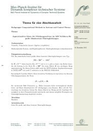 Bachelorarbeit - Max Planck Institute for Dynamics of Complex ...