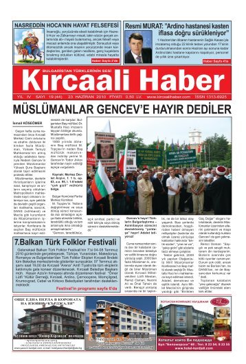 Sayı 44/2010 - Kırcaali Haber