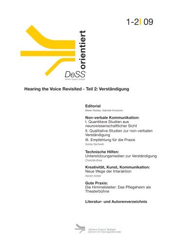 DeSS orientiert 1-2/09 - Demenz Support Stuttgart