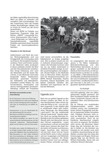 BiTSLicht Hochschulmagazin Ausgabe 07 - Jugendhilfe Ostafrika