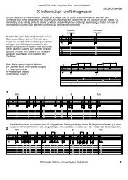 30 beliebte Zupfmuster / Schlagmuster für Gitarre - Jürg Hochweber