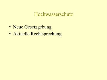 Hochwasserschutz