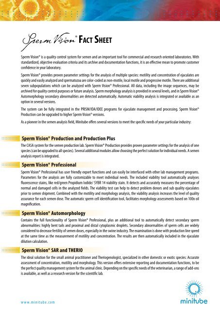 Sperm Vision Fact Sheet 2012 (188.96 kB)