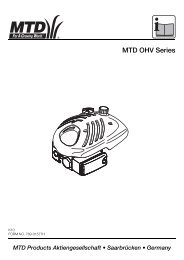 MTD OHV Series - MTD Europe