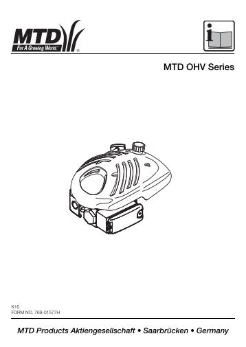 MTD OHV Series - MTD Europe