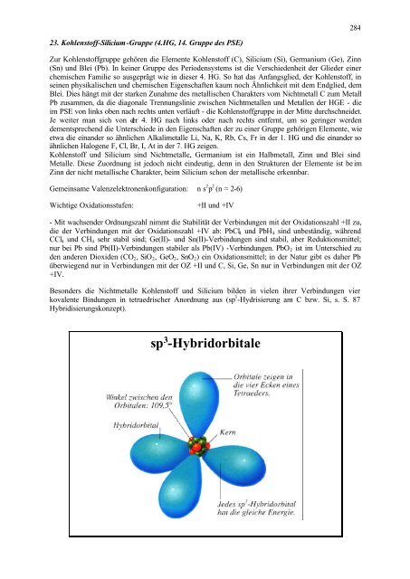 sp3-Hybridorbitale