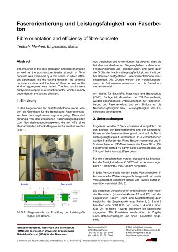 Empelmann, Martin Faserorientierung und Leistungsfähigkeit ... - iBMB