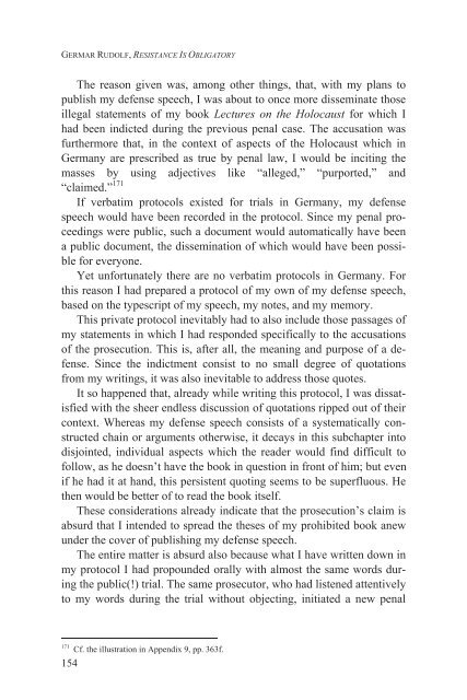 Germar Rudolf, Resistance Is Obligatory (2012; PDF-Datei